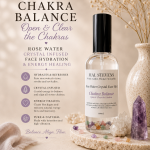 Rose Water Crystal Face Mist – Chakra Balance | Open & Clear the Chakras