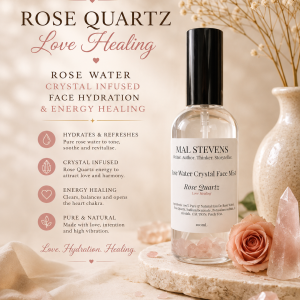 Rose Water Crystal Face Mist - Rose Quartz | Love Healing